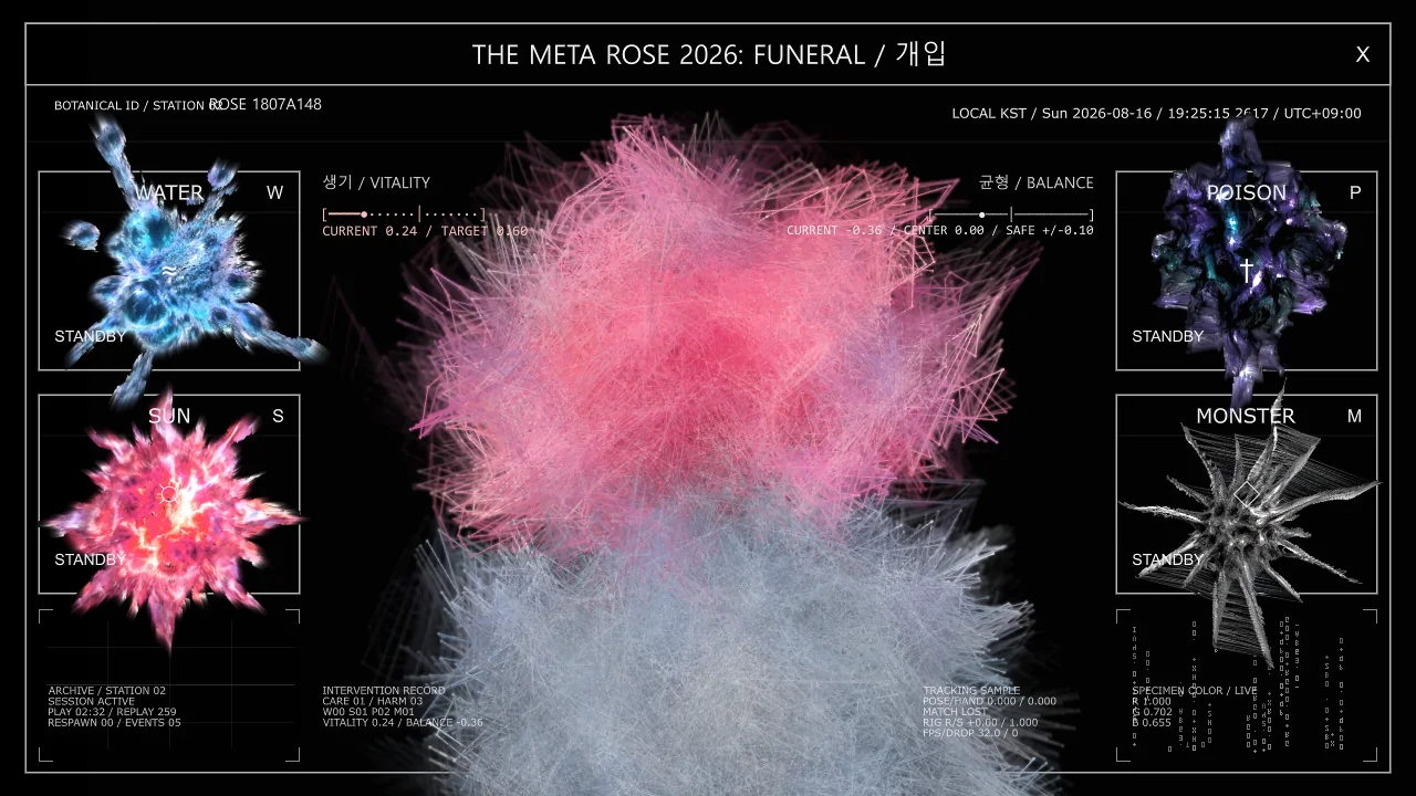 Meta Rose: The Funeral, Real-time visual state
