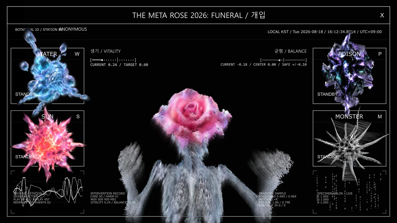 Meta Rose: The Funeral, Real-time visual state