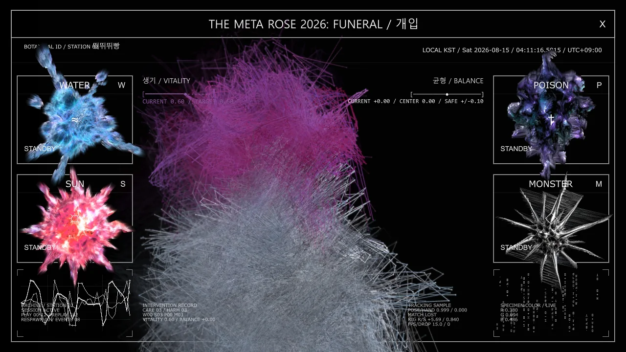 Meta Rose: The Funeral, Real-time visual state