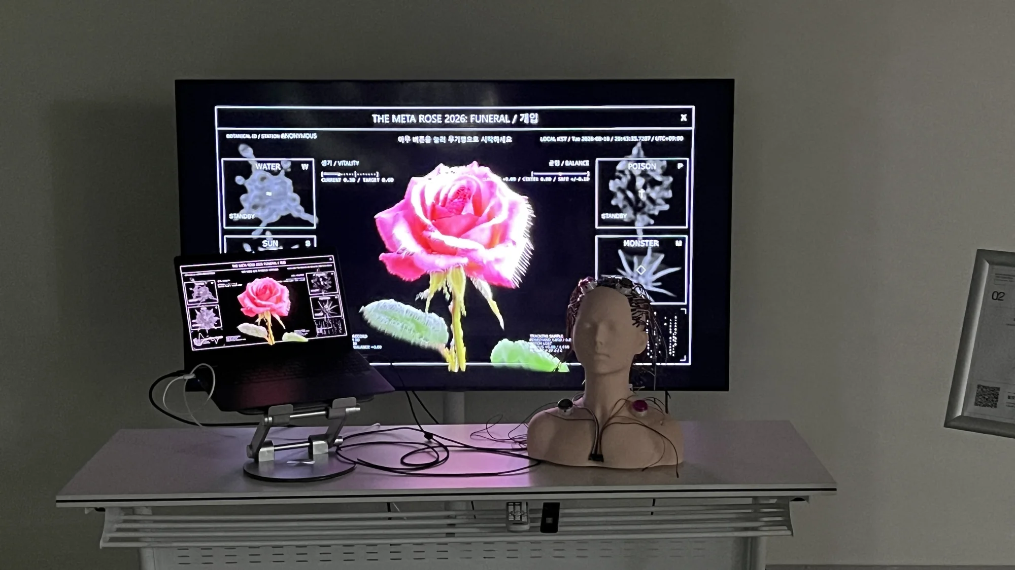 Meta Rose: The Funeral, Installation documentation